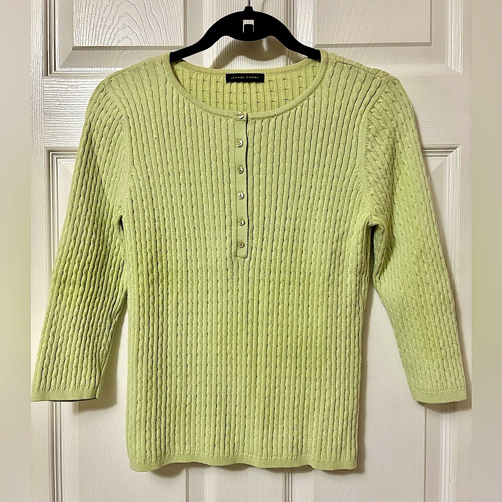 Jeanne Pierre 3/4 sleeve Top